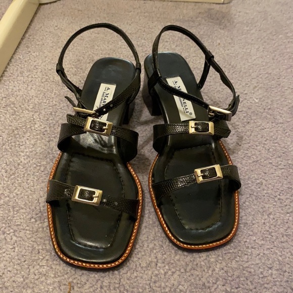 Strappy Block Heal Sandals - Picture 2 of 7